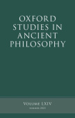 Oxford Studies in Ancient Philosophy