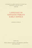 Language in Giovanni Verga's Early Novels