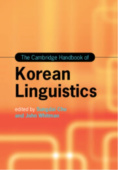 Cambridge Handbook of Korean Linguistics