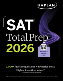 SAT Total Prep 2026: Includes 4 Full Length Practice Tests, 1,100+ Practice Questions + 1 Year Access to Online Quizzes and Video Lessons and Tutorial