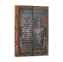 2026 Michelangelo Handwriting (Embellished Manuscripts Collection) Mini 18-month Horizontal Hardcover Flexi Dayplanner 2025-2026 (Wrap Closure)