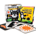 High-Contrast Black-and-White Sensory Book Set: Part of the A Wonderful Wood Collection for Newborns and Babies 0-2 years