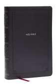 KJV Giant Print End-of-Verse Reference Bible, Black Leathersoft, Red Letter, Comfort Print (Thumb Indexed)