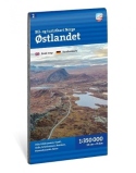 Car and tourist map of Eastern Norway (stlandet)