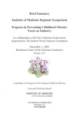 Progress in Preventing Childhood Obesity
