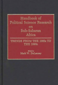 Handbook of Political Science Research on Sub-Saharan Africa