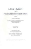 Lexikon Des Fruhgriechischen Epos Lfg. 19