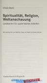 Spiritualitat, Religion, Weltanschauung