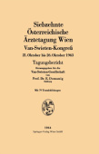 Siebzehnte Osterreichische Arztetagung Wien Van-Swieten-KongreĂź