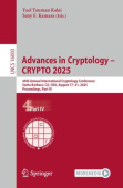 Advances in Cryptology – CRYPTO 2025