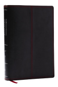 NKJV-NET Parallel New Testament with NET Translators' Notes, Black Leathersoft, Red Letter, Comfort Print