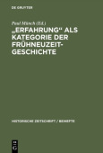 "Erfahrung" als Kategorie der Fruhneuzeitgeschichte
