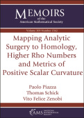 Mapping Analytic Surgery to Homology, Higher Rho Numbers and Metrics of Positive Scalar Curvature