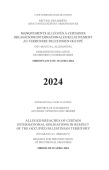 Alleged Breaches of Certain International Obligations in Respect of the Occupied Palestinian Territory (Nicaragua V. Germany)