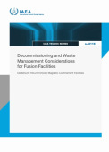 Decommissioning and Waste Management Considerations for Fusion Facilities