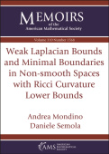 Weak Laplacian Bounds and Minimal Boundaries in Non-smooth Spaces with Ricci Curvature Lower Bounds