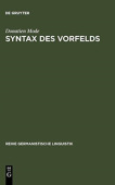 Syntax des Vorfelds