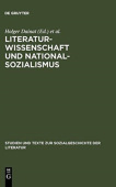 Literaturwissenschaft und Nationalsozialismus