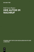 Autor im Nachruf