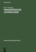 Franzosische Lexikologie