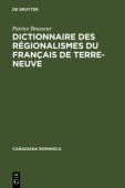Dictionnaire des regionalismes du francais de Terre-Neuve