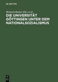 Die Universitat Gottingen Unter Dem Nationalsozialismus