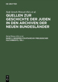 Geheimes Staatsarchiv PreuĂźischer Kulturbesitz, Teil I