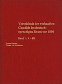 Verzeichnis der verkauften Gemalde im deutschsprachigen Raum vor 1800