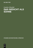 Gedicht als Suhne
