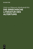 Die Griechische Literatur DES CB