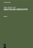Deutsche Gedichte. Band 1