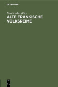 Alte Frankische Volksreime