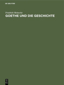 Goethe Und Die Geschichte