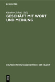 Geschaft Mit Wort Und Meinung