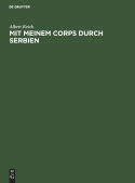 Mit Meinem Corps Durch Serbien