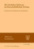 Die Osterlichen Spiele Aus Der Ratsschulbibliothek Zwickau