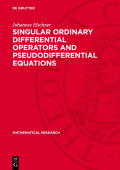 Singular Ordinary Differential Operators and Pseudodifferential Equations