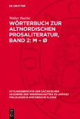 Worterbuch Zur Altnordischen Prosaliteratur, Band 2: M - 