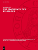 Zur Problematik Der Felsbilder