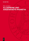 Allgemeine Und Angewandte Phonetik