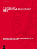 Descriptive Grammar of Igbo