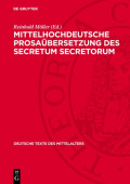 Mittelhochdeutsche Prosaubersetzung Des Secretum Secretorum