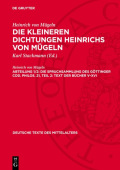 Die Spruchsammlung Des Gottinger Cod. Philos. 21, Teil 2: Text Der Bucher V-XVI