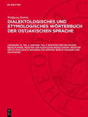 Anhang, Teil 2: Register Der Deutschen Bedeutungen. Register Der Russischen Bedeutungen. Register Der Etymologisch Behandelten Worter. Berichtigungen Und Nachtrage