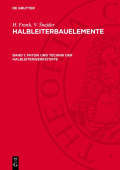 Physik Und Technik Der Halbleiterwerkstoffe