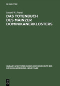 Totenbuch DES Mainzer Dominikanerklosters