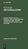 Redaktion. Die Sparten. Verlag Und Vertrieb. Wirtschaft Und Technik. Sicherung Der Offentlichen Aufgabe