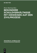 Besondere Schuldverhaltnisse Mit Hinweisen Auf Den ZivilprozeĂź