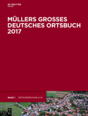 Mullers GroĂźes Deutsches Ortsbuch 2017