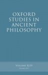Oxford Studies in Ancient Philosophy, Volume 44